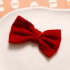 Francês vintage vinho de veludo vermelho gravata borboleta acessórios diy cocar acessórios para o cabelo grampo de cabelo feminino pingente material atacado