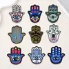 Mais Vendido na Amazon: Patches de Tecido Bordados Olho de Palma com Adesivo Termocolante, Elementos Étnicos, Acessórios para Roupas, Patches Decorativos