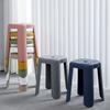Taburete de plástico creativo moderno para el hogar, taburete cuadrado simple para comedor, engrosado, apilable, taburete para vestidor, moda de lujo ligero