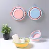 Lavabo plegable portátil engrosado para viaje Lavabo para lavar el trasero de bebés y lactantes Lavabo para pies de estudiante de dormitorio Lavabo para lavar ropa Lavabo para lavar verduras