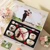 Set de regalo de boda de alta gama estilo francés, juego de cuenco y plato de cerámica de alta calidad, juego de caja de regalo para bodas, vajilla de cerámica