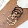 Novo café com leite alta elasticidade durável faixa de cabelo elástico de cabelo feminino simples acessórios de cabelo corda de cabelo alta sensação adorno de cabeça corda de cabelo