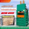 Enfardadeira hidráulica de resíduos de papel vertical pequena estação de lixo doméstico enfardadeira de compressão enfardadeira de resíduos de pano de vestuário