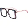 Nuevas Gafas de Sol de Moda Cuadradas de Marco Grande Sin Graduación Estilo Ins Europeo y Americano Gafas de Sol Modernas para Mujer Marco Estilo Callejero 5681