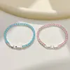 Pulsera de Zirconia de Color Sólido para Mujer, Moderna y Versátil, Exquisito Estilo para el Trabajo, Pulsera Brillante de Nicho, Pulsera Pequeña de Serie de Color Puro
