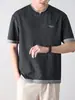 Roupas Masculinas Fengshe / Novo Lançamento Verão 2026 Camiseta Casual Versátil de Manga Curta para Homens, Tamanho Grande, Caimento Solto, Marca da Moda