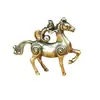 Estátua de Latão para Sucesso Imediato e Riqueza, Escultura Criativa de Cobre, Ornamento de Pet de Chá, Item Decorativo para Mesa de Escritório