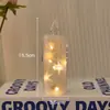 Estrelas Chorosas Brilhantes de LED Velas Digitais Luz Romântica para Decoração de Atmosfera Decoração de Casamento Joias Decoração de Mesa