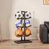 Estante para guardar pelotas, estante para guardar baloncesto escolar, estante de baloncesto interior de múltiples niveles, estante para exhibir equipo de voleibol y fútbol