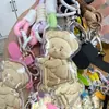 Pingente de Concha d'Água Ouro Puro Nova Bolsa Ursinho Manteiga Desenho Animado Cordão Chaveiro Tendência Presente de Ano Novo Atacado