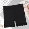 Shorts de Seguridad Básicos de Modal con Ribete de Encaje para Mujer, de Tres Puntos, Talla Única, Tiro Medio, Anti-Exposición, Ropa Interior de Verano