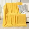 Manta tejida para sofá con borlas, funda de manta para sofá estilo europeo, manta para hotel y casa de huéspedes, manta para siesta en la oficina y aire acondicionado, manta para el pie de la cama