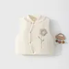 Colete para Bebê 120g Algodão Acolchoado Protetor de Barriga Colete Outono e Inverno Bebê Crianças Jaqueta Sem Mangas Fleece Top Quente