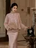 Elegante Chaleco de Lujo con Patrón Jacquard Estilo Chino y Botones Ocultos para Mujer en Primavera P0114
