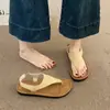 Sandalias de Belleza Impresionantes para Mujer, Nuevo Estilo Verano 2025, Adecuadas para Usar con Faldas, Sandalias Romanas de Una Tira, Sandalias de Chancla de Playa de Moda