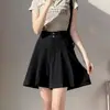 Shorts tipo falda de tiro alto para mujer, estilo verano, nuevo modelo de moda 2026, adecuados para mujeres petite y de talla grande, shorts tipo traje de cinco puntos línea A