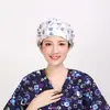 Gorro de enfermera estampado, gorro de quirófano de algodón puro, combinado con uniforme de enfermera floral, gorro de trabajo médico, gorro a prueba de aceite de comercio exterior