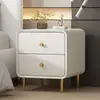Novo modelo de mesa de cabeceira, estilo simples creme, madeira maciça, pequeno e acessível armário de armazenamento, sem necessidade de instalação, armário lateral de alta qualidade para quarto