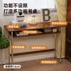 Escritorio de Madera Maciza para Apartamentos Pequeños, Escritorio de Estudio para Dormitorio, Mesa Estrecha Montada en la Pared, Escritorio de Escritura, Escritorio de Computadora Vintage Bauhaus para Uso Doméstico