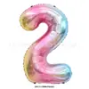 Globos Digitales Versión Americana de 32 pulgadas Globos de Película de Aluminio Oro Plata Decoración para Fiesta de Cumpleaños Boda Día de Año Nuevo Venta al por Mayor