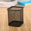 Suministros de Oficina Porta Lápices de Malla de Hierro Simple Papelería para Estudiantes Malla Metálica Arte de Hierro Cubo de Almacenamiento de Escritorio Fabricante Venta al por Mayor T