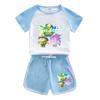 Ovo Boy Party Meninos e Meninas Terno de manga curta Verão estilo ocidental Novo Infantil estilo coreano Baby Shorts Casual Terno de duas peças