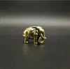 Um par de elefantes, ornamentos de elefantes da sorte totalmente em cobre, mini elefantes de cobre fofos, pequenas decorações de mesa de elefante de cobre