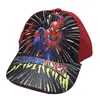 Boné de beisebol infantil do Homem-Aranha transfronteiriço, boné com aba de desenho animado da princesa do gelo, chapéu de sol infantil anime Superman proteção solar