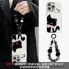 Adequado para Apple mudança instantânea 17promax pulseira de gato preto cachecol piscante iphone Android celular capa rígida macia personalizada