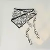 25 Bufandas Triangulares Nuevas con Cordones Estampado de Anacardo Leopardo Cortina de Asiento Accesorios de Pañuelo para la Cabeza Estilo Coreano Chal Retro para Mujer