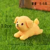 Decoración de Perro de Dibujos Animados para Tablero de Coche al por Mayor, Perro Golden Retriever Lindo Transfronterizo Decoración de Planta en Maceta para Micro Paisaje Adornos Pequeños