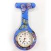 Reloj de Enfermera para Mujer Impermeable Reloj Colgante con Pin Simple Reloj de Bolsillo de Silicona Estudiante Prueba de Batería Reloj de Bolsillo para el Pecho de Doctor