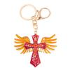 Chaveiro Asa Cruz Amazon Pingente de Carro Metal Strass Acessórios Chaveiro Mochila Atacado Transfronteiriço