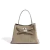 Bolso de Mujer de Cuero Genuino Bolso de Mano de Alta Gama para el Trabajo Bolso de Hombro Retro a la Moda Bolso Cruzado