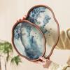 Hanjiang Neve Estilo Chinês Nacional Maré Vidro Bandeja de Chá Bambu High-end Vintage Conjunto de Chá Acessórios Prato de Armazenamento de Xícara de Chá Prato de Frutas