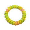 Linha telefônica de QQ Sugar Arco-íris transfronteiriça Anel de cabelo corda de cabelo sem costura corda de cabelo capa de couro anel de telefone de bala cabeça de bola