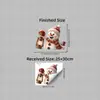 BRUP Lanterna Desenho Animado Fofo Boneco de Neve Adesivo Estático Natal Ano Novo Decoração de Janela Adesivo de Janela HS-JD5651C
