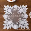 Popular Amazon Transfronterizo Bordado de Cuentas Hecho a Mano Floral Bordado 3D Manteles Individuales Servilletas Posavasos Universal a Prueba de Polvo Mantel de Mesa