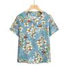 Conjunto de T-shirt de Verão com Gola Redonda e Manga Curta para Mãe Estampado Duas Peças Solto Casual Confortável Roupas Femininas