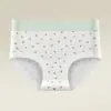 Pantaletas de Algodón Estilo Japonés Tallas Grandes con Lunares en Forma de Corazón, Linda Entrepierna Antibacteriana 10A, Bragas sin Costuras de Cintura Baja para Niñas
