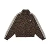 Sudadera Nueva de Moda Simple Estilo Retro Francés con Estampado de Leopardo, Top Rayado Ajustado con Diseño Adelgazante, Camiseta Básica