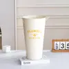 Vaso Grande de Ferro Nórdico para Sala de Estar Decoração de Arranjo de Flores, Balde de Flores de Luxo de Chão, Balde de Flores para Água Profunda, Balde de Água