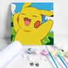 Paisaje de flores de dibujos animados, pintura al óleo digital, pintura decorativa para niños, pintura al óleo pintada a mano, pintura para colorear, pintura colgante, pintura al óleo para estudiantes WD