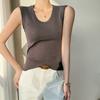 Diseño de Verano Estilo Coreano con un Toque de Elegancia, Camiseta de Manga Corta con Hombro Normal para Mujer, Adecuada como Prenda Interior o Exterior, Top Corto Ajustado