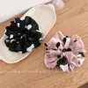Goma para el pelo de lunares de alta gama estilo coreano para mujer, elegante y versátil, goma de tela para coletas y moños, accesorio para el cabello