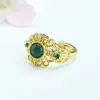 Anillo de Jade Azul Agua Grado A Natural Guan Yu Anillo de Piedra Preciosa Transmisión en Vivo Venta Caliente Productos de Bienestar Al Por Mayor S5051207