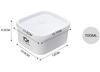 Caja de plástico sellada multifuncional para mantener la frescura, recipiente para mantener la frescura del refrigerador, recipiente para calentar el horno microondas, lonchera, caja de almacenamiento de alimentos, caja sellada
