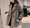 Nuevo Abrigo de Lana Británica Estilo Coreano Otoño 2026, Corte Holgado, Adelgazante, Blazer Casual para Mujer