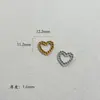 Brincos, Tarraxas, Pingentes, Colares, Pulseiras em Aço Inoxidável em Formato de Coração Vazado Série Coração de Pêssego para DIY, Acessórios para Joias DIY