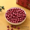 Cuentas sueltas de cinabrio mineral crudo natural, arena dorada púrpura, arena imperial, cuentas redondas de alto contenido, cuenta individual para pulsera DIY para el año zodiacal